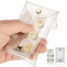 Coin Clip Portable Coin Container Pvc Material Coin Holder pour un stockage facile Coin Clip Portable Coin Container Pvc Material Coin Holder pour un stockage facile