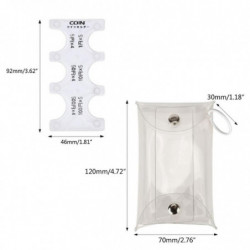 Coin Clip Portable Coin Container Pvc Material Coin Holder pour un stockage facile