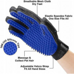 Pet Grooming Gloves - Soft Dusting Brush Gloves - Effective Hair Removal Gloves For Pets - Improved Five-finger [...]