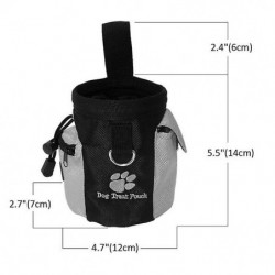 Miman Dog Treat Bag, Puppy Treat Pouch Pet Small Dog Bait Holder Walking Bag