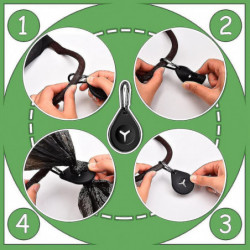 4 Pieces Dog Poop Waste Bag H H Waste Bag H Compatible With Leash