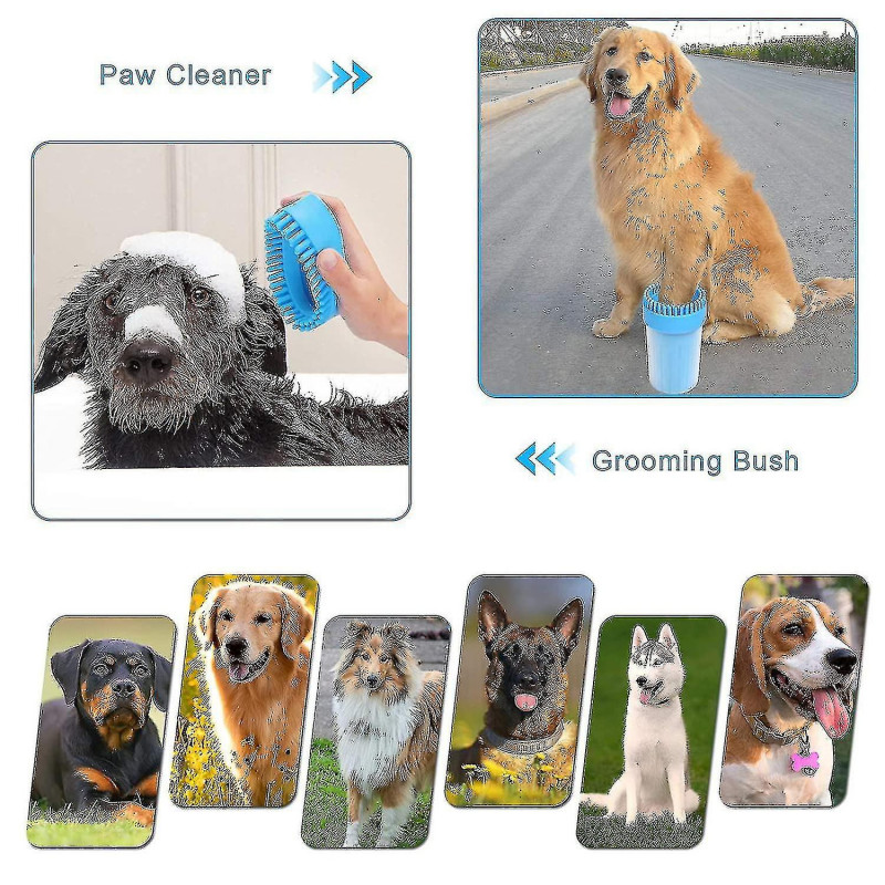 Nettoyeur de pattes pour chiens avec serviettes Accessoires pour chiens, Nettoyage de l’ensemble d’impression de [...]