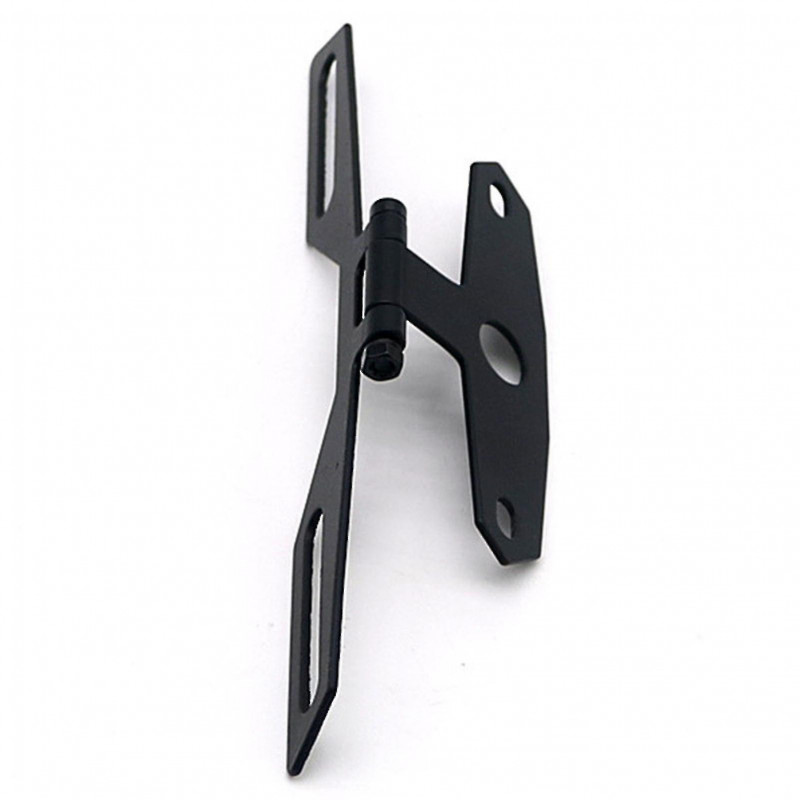 Motorcycle Folding License Plate Holder Adjustable Tail Rear Light Bracket Rack