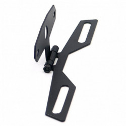 Motorcycle Folding License Plate Holder Adjustable Tail Rear Light Bracket Rack