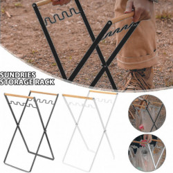Iron Rubbish Bag Shelf Foldable Portable Rubbish Bag Holder For Outdoor Camping