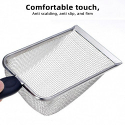 201 Pelle de litière de chat en acier inoxydable Outil de pelle de pelle de sable durable Outil de pelle de sable monté