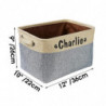 Personalized Pet Dog Toy Storage Basket Dog Canvas Bag Foldable Pet Toys Linen Storage Box Bins Dog Accessories Pet Supp