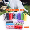 Paw Print Pet Waste Bag 15pcs/Roll Pet Waste Bag 6x2.5cm Strong Load-bearing New