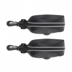 2pcs Waste Pouch Pet Dog Poop Bag Dispenser Portable Pick Up Storage For Leash