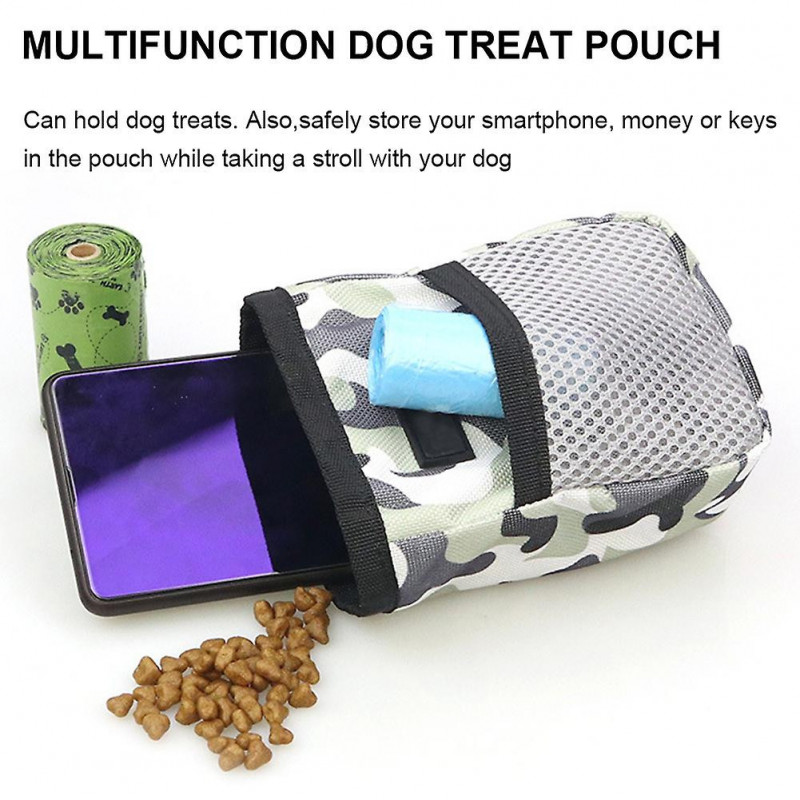 2pcs With Waist Belt Clip Portable Dog Treat Pouch Outdoor Gift Large Capacity