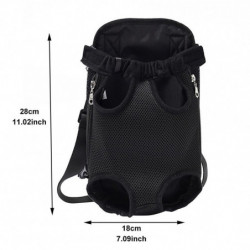 Pouch With Adjustable Strap Dog Carrier Pet Chest Holder Puppy For Cat Canvas