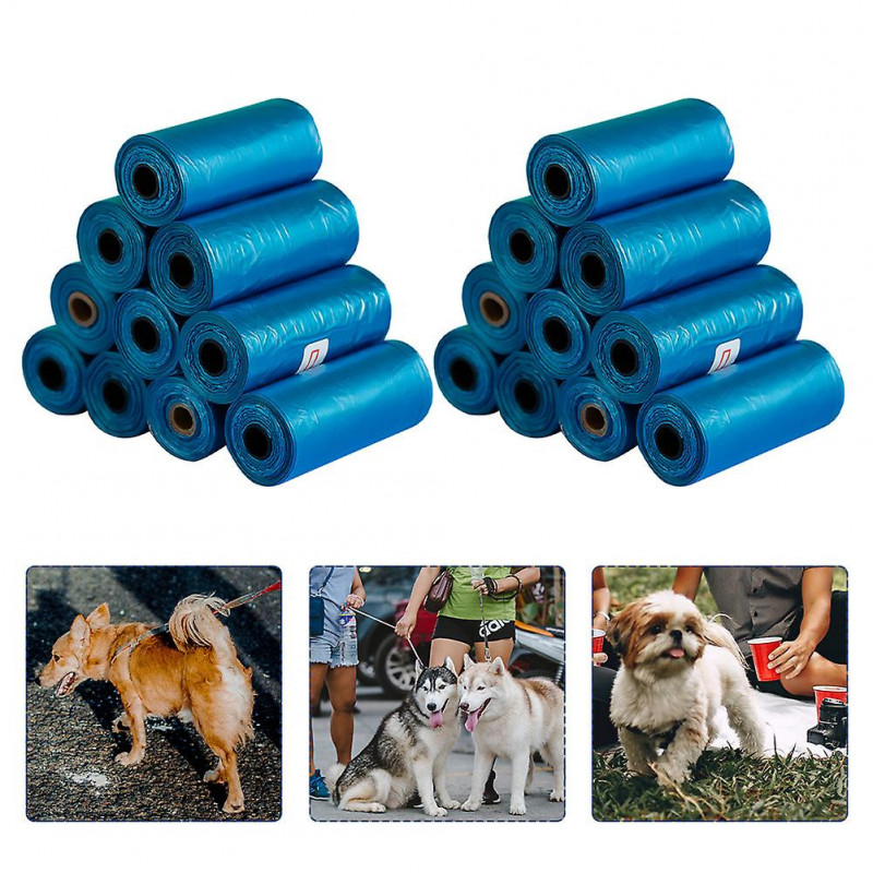 20pcs étanche Chien Caca Sac Cat Accessoires pour animaux de compagnie Organisateur de stockage portable HDPE