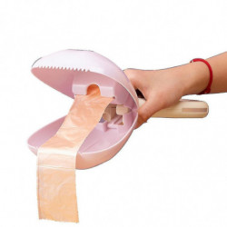 Portable Dog Poop Scooper Sanitary Dog Waste Pick Up Heavy Duty Dog Waste Cleaner With Bag Dispenser