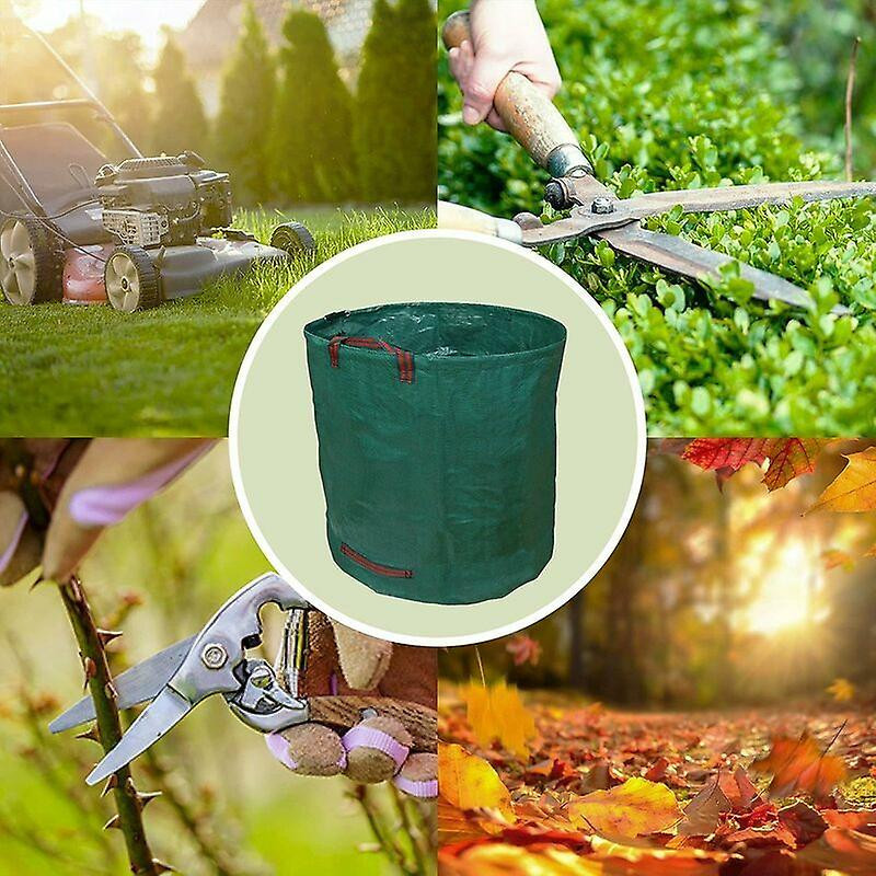 100l Garden Bags With Handles - Waterproof Drain Garden Bags - Foldable Garden Waste Bags Resistant To Plant Waste