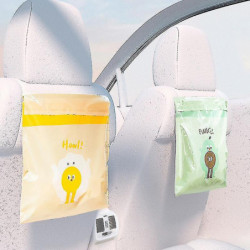 15pcs Disposable Car Garbage Bags Self-adhesive Auto Vehicle Trash Bags Portable