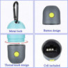 2pcs Dog Poop Waste Bag Holder Dispenser With Led Flashlight