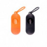 2Pcs Dog Poo Bags Dispenser Pet Feces Bag Holder ( Black, Orange )