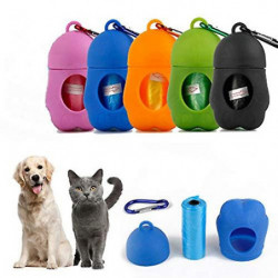 Portable Outdoor Dog Waste Garbage Holder Dog Poop Bag Dispenser, Dog Poop Bags, Extra Thick Strong