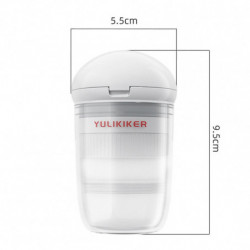Pill-Cutter Splitter with Dispenser Leak-Proof Carry On Medicine Container for Outdoor Travel