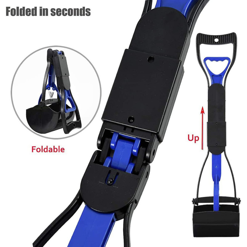 Foldable Dog Poop Long Handle Jaw Pet Pooper Scoopers for Large Small Medium Dogs, Ideal for Grass,Gravel, Yards [...]