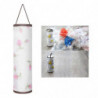 Grocery Plastic Bag Holder Garbage Shopping Bag Dispenser White Flower