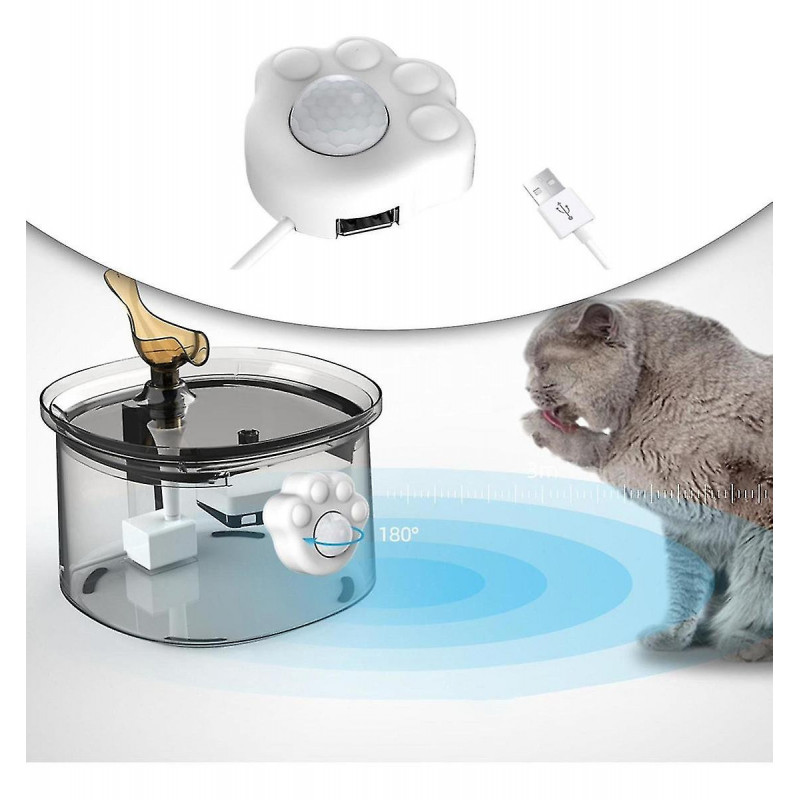 Distributeur d’eau pour animaux de compagnie Capteur infrarouge intelligent Sonde Distributeur d’eau pour chat [...]