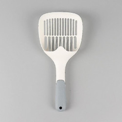 Haute qualité Cat Litter Scoop Pvc Plastique Pet Poo Pelle Pratique Animaux Caca Casser la maison (1pcs, beige)