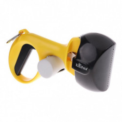 2 In 1 Portable Dog Cat Pooper Scooper Pet Waste Shovel Cleaning Tool Yellow