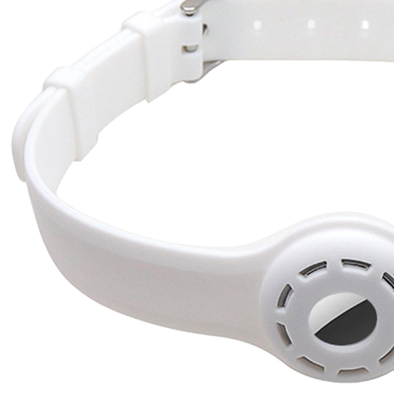 Collar Holder Pet Dog Silicone Collar Soft Tear Resistant White