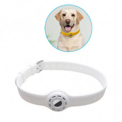 Collar Holder Pet Dog Silicone Collar Soft Tear Resistant White
