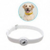 Collar Holder Pet Dog Silicone Collar Soft Tear Resistant White