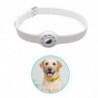 Collar Holder Pet Dog Silicone Collar Soft Tear Resistant White