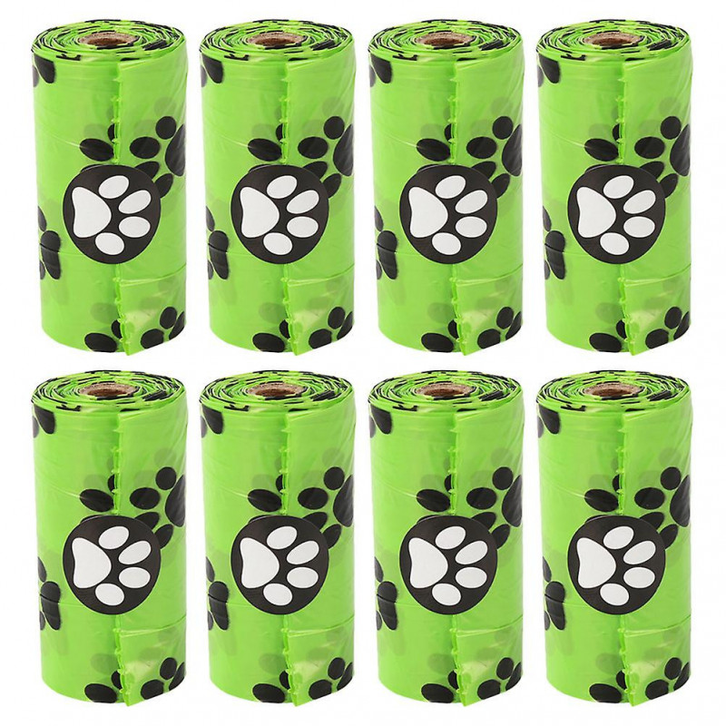 8Pcs Dog Poop Bags Pet Garbage Bags Thick Waste Bags Dog Poop Bag Rolls for Dogs