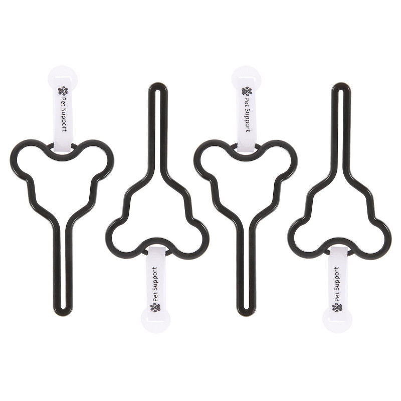 4pcs Dog Garbage Bag Fixing Clips Pet Garbage Bags Clamps Dog Walking Supplies