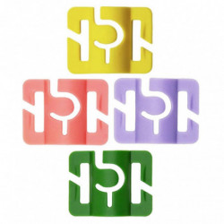 4pcs Creative Dog Waste Bag Clip Hands Free Poop Bag Holder Waste Bag Dispenser