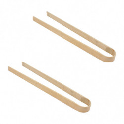 2pcs Pet Pooper Clip Poop Clip Dog Waste Picker Cleaning Tool(wood Color)