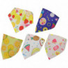 5pcs Pet Saliva Towel Dog Triangle Towel Puppy Pet Triangle Scarf Accessory