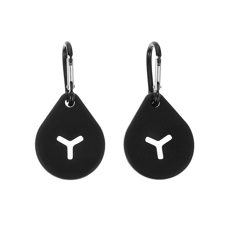 2pcs Dog Poop Bag Holders Portable Pet Trash Bag Clips Silicone Waste Bag Carriers