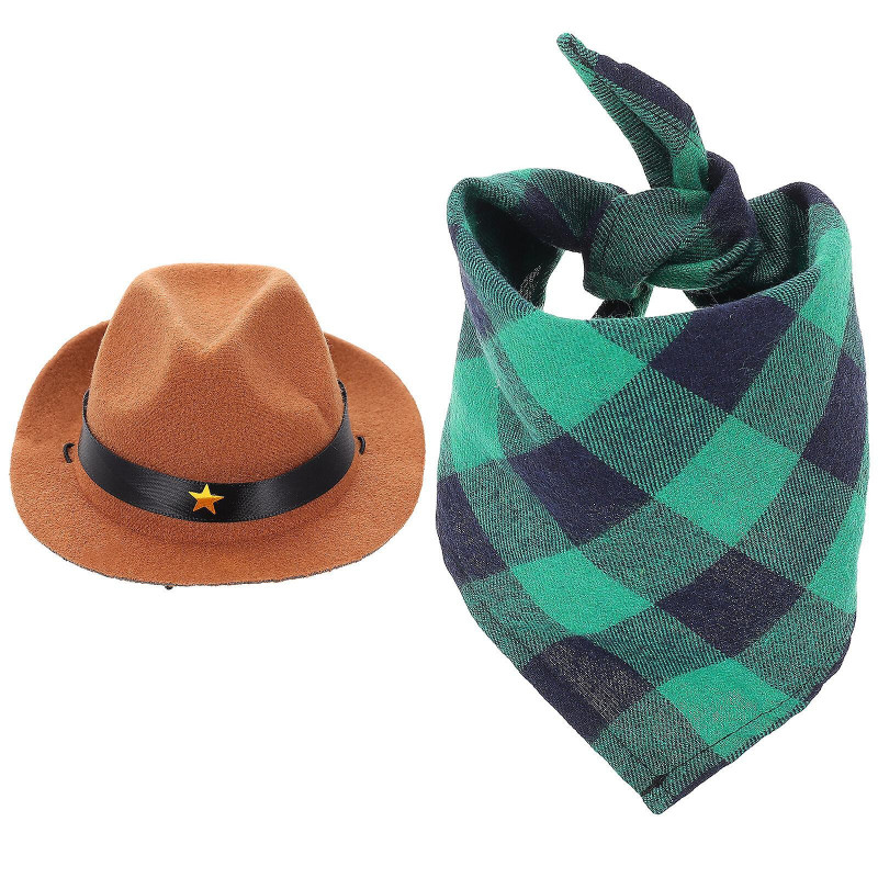 1 Set Of Dog Cowboy Hat Decorative Pet Hat Pet Dog Cat Bandana Funny Cat Headdress