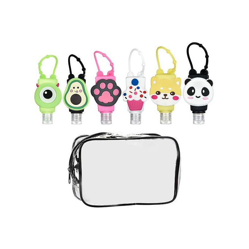 1 Set 6pcs 30ml Travel Bottles Dispensers Liquid Hand Sanitizer Containers