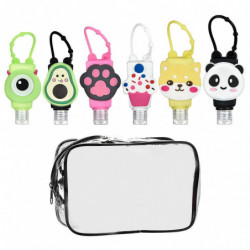 1 Set 6pcs 30ml Travel Bottles Dispensers Liquid Hand Sanitizer Containers