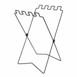 Trash Bag Holder Collapsible Stainless Iron Garbage Bag Holder Stand Portable Outdoor Stand