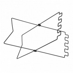 Trash Bag Holder Collapsible Stainless Iron Garbage Bag Holder Stand Portable Outdoor Stand