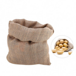 Sacs de course en toile de jute robuste 50x70cm Stockage Jardinage durable utilisé pour la plantation de fleurs [...]