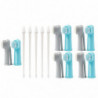 15 Pcs in 5 Set Pet Two-Head Toothbrush Finger Brush Accessories Cleaning Tools for Pets Dog Cats