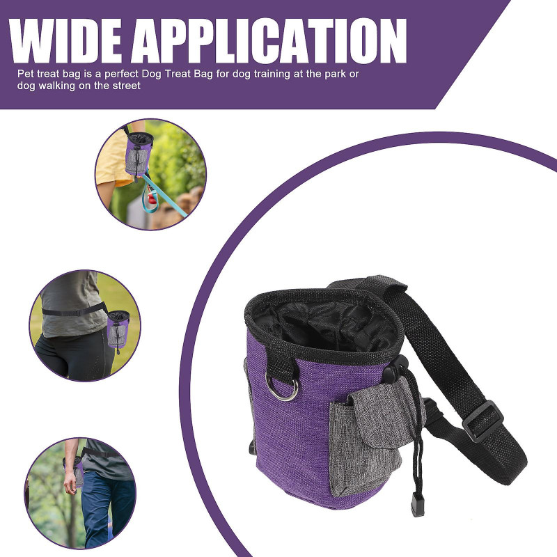 Dog Walking Bag Convenient Waist Snack Pouch Dog Training Bag for Going Out