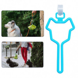 Dog Poop Bag Holder Waste Bag Carrier Adjustable For Leash Pet Supply Blue