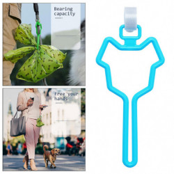 Dog Poop Bag Holder Waste Bag Carrier Adjustable For Leash Pet Supply Blue