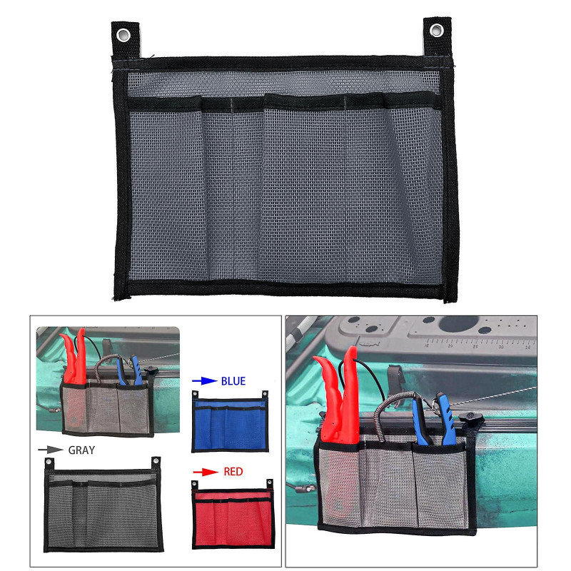 Kayak Canoe Storage Bag Container Pouch Tackle Box Holder Storage Canoe Gray