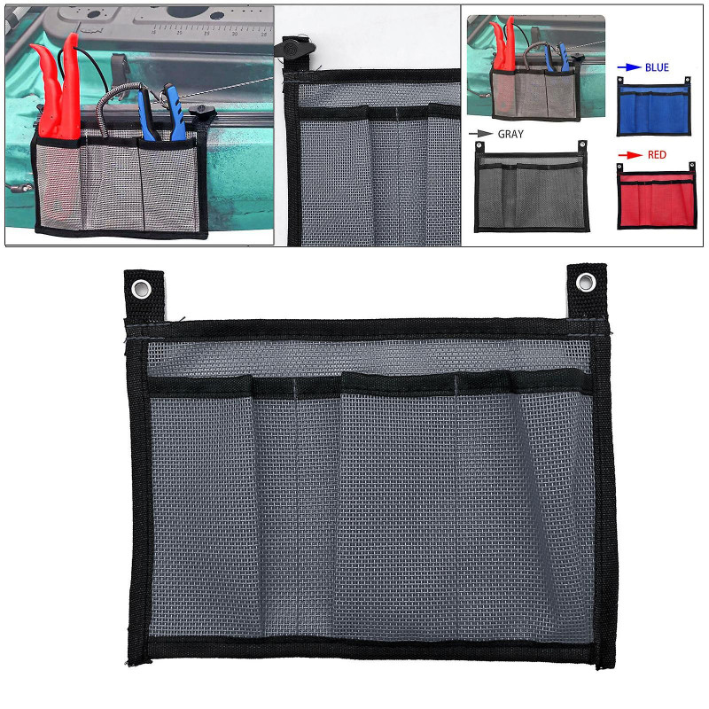 Kayak Canoe Storage Bag Container Pouch Tackle Box Holder Storage Canoe Gray
